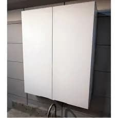 Armário Superior Cozinha 60x80 MDF 2 Portas 37cm Profundo Dobradiça Amortecida Armário Suspenso Branco