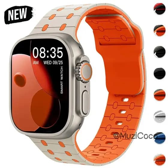 Banda De Silicone Para iwatch Cinta 46mm 45mm 41mm 44mm 49mm 40mm 38 42mm Pulseira correa 11 10 9 8 7 6 5 3 SE Ultra3 2