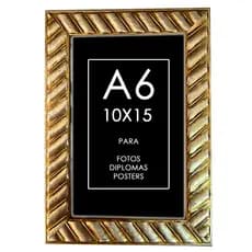Porta Retrato 10x15 Quadro A6 Moldura Trabalhada Com Vidro Ou Acetato