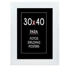 Moldura 30X40 Madeira Lisa Com Acetato Ou Só Fundo