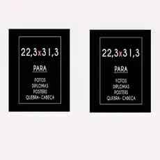 Kit 2 Para Quebra Cabeça 22,3x31,3 Madeira Lisa Sem Vidro