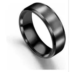 Anel Unissex Titanium Aço inoxidável 8mm.(Especificar o número por mensagem após a compra)