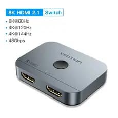 Seletor Switch Divisor Hdmi 2 x 1 8k 60hz 4k 120hz Vention