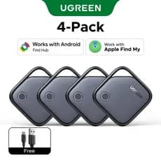 Smart Finder Ugreen Compati Apple Find My Preto Pacote Com 4