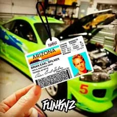 Aromatizante Brian Drivers License Cnh (Cheirinho de Carro Tipo Little Tree) Funkyz