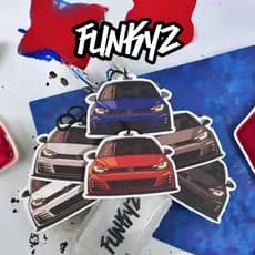Aromatizante Golf GTI Funkyz (Tipo Little Tree)