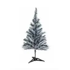 Árvore Natal 60cm 50 Galhos Neve Nevada Decoração Pinheiro Cor Verde