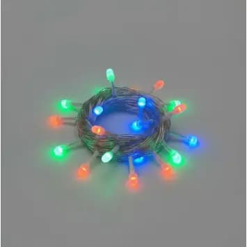 Pisca Cordao 20 Leds Rgb Fosca Fio Transparente Bivolt 4m
