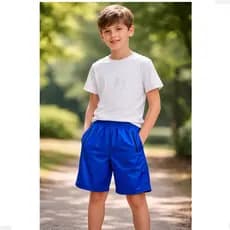 kit 4 bermuda shorts infatil 2 bolso com ziper poliéster flanelado escolar