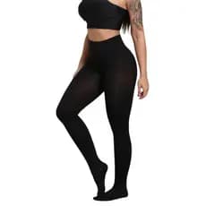 Meia calça fio 80 plus size feminina de la forrada classica aveludada