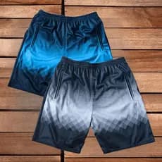 Kit 2 Short Masculino Flanelado Dry Fit Academia Bermuda Casual Praia Macio Estampado
