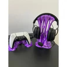 Suporte Gamer para Headset e Controle PS5 e XBOX Estilo Slime – Decoração Setup