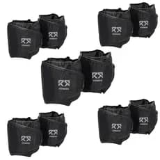 Kit 5 Pares De Tornozeleiras Caneleiras 1Kg a 5Kg De Peso Para Academia Exercício Treino Musculação