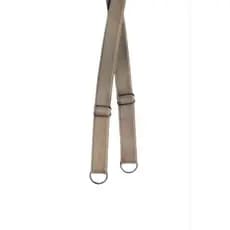 Alça para Sutiã 13mm Reforçada com Argola 2 Pontas Regulável 42cm Metal Prata Confortável Resistente
