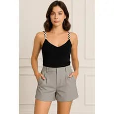 Blusa Regata Feminina com Alça Moderna Casual Barato Promoção