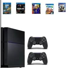 PLAYSTATION 4 COM 2 CONTROLES 5 JOGOS GARANTIA E NOTA FISCAL