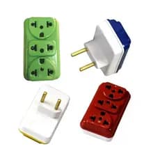 kits com 3peças. adaptador de tomada T colorido benjamin 3entrada bivolt universal 10Ae20A.