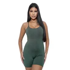 Macaquinho Alcinha Cruzado Moda Fitness Feminino
