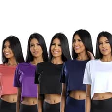 Cropped Feminino Para Treino e Atividades Esportivas