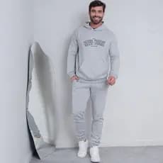Blusa New York de Moletom Masculina Flanelado Algodão Com Capuz e Bolso Canguru