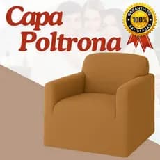Capa para poltrona Ajustável para varios formatos Sala Sofá 1 lugar