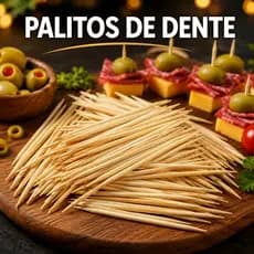 200/300/400/800 Unidades Palito De Dente Roliço Vabene Petisco Madeira