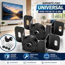 Suporte Universal Fixo Para Smart TV LED LCD 4K Parede Painel 10 24 32 43 50 55 60 75 100 Polegadas