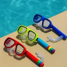 Kit Mergulho Snorkel Óculos Máscara Piscina Praia Banho Natação Infantil