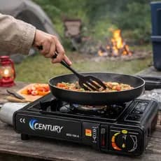 Fogareiro Portátil A Gás Com Maleta Compacta Para Camping Churrasco E Cozinha Fogão