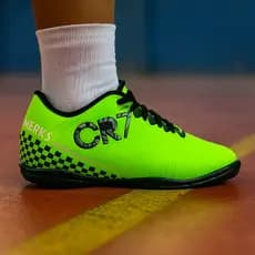 Chuteira Futsal Infantil Tênis Futebol Cr7 Copa Macia