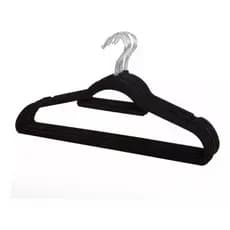 Kit 10 Unidades Cabides Slim de Veludo Antideslizante Reforçado Cabide Fino para Roupas