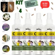 Creme de Pentear Para Piolhos e Lêndeas Spray Tratamento Capilar Piolho Lendia Escola Volta as Aulas M Mari's 120ml