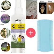 M Mari's Spray Capilar Calmante Contra Piolhos E Lêndeas Mata Piolho Tratamento Lendia Escola Infantil Crianças Creche