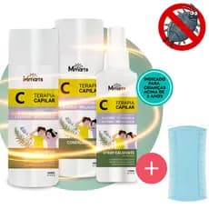 Tratamento Capilar Mata Piolho M Mari's Shampoo Condicionador Limpeza Couro Cabeludo Para Piolhos e Lêndeas