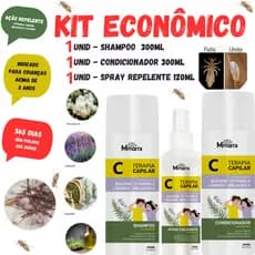 Tratamento Pediculose Shampoo Piolhos e Lêndeas Creme de Pentear Sem Enxague Combate Piolho Creche