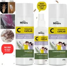 Shampoo Spray Calmante Capilar Condicionador Contra Parasitas Piolho Lêndea