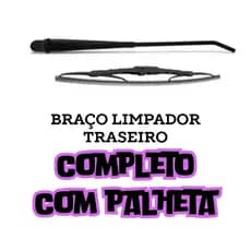 Braço Limpador Traseiro Gol Quadrado Todos Com Palheta