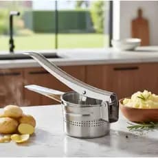 Amassador Espremedor Batatas Purê Inox Premium Profissional
