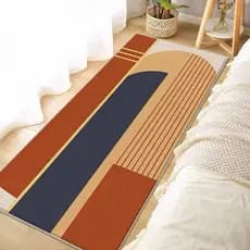 Tapete Passadeira 50*150cm Antiderrapante Veludo Cristal Para Sala Cozinha Corredor Beira de Cama