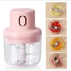 Mini Processador Elétrico Triturador Sem Fio 250ML De Alimentos Para Cebola Alho Verduras