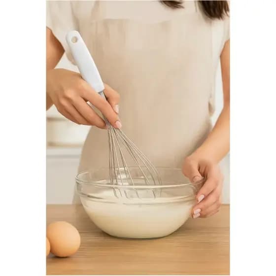 Batedor Clara Fouet  Inox  Ovos Misturador Mexedor Gema  Chantilly Clara Neve Confeitaria Cozinha