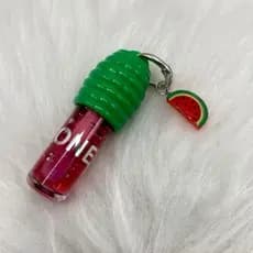 Lip Gloss Hidratante Labial Chaveiro melancia Mini Gloss Brilho Labial exclusivo gloss fofo chaveiro maquiagem