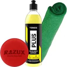 Kit Cera Carnauba Plus Vonixx 500ml Cera Liquida Automotiva