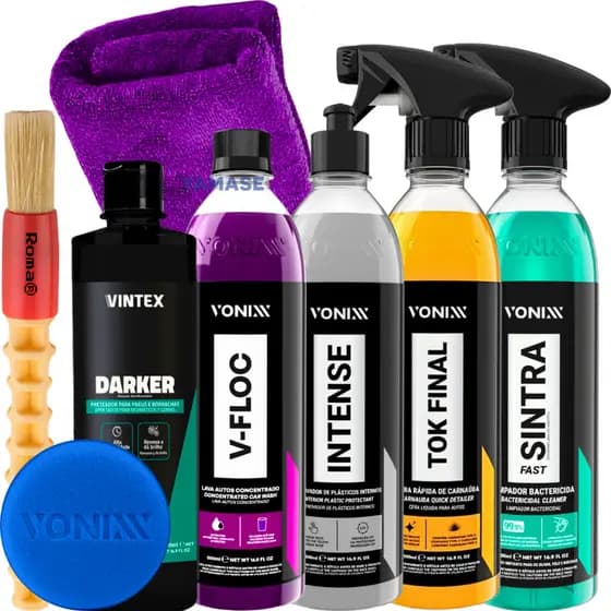 Kit Shampoo V-Floc Cera Tok Final Sintra Fast Intense Darker Pneu Pretinho Vonixx