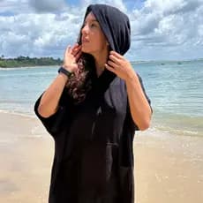 Poncho Toalha Roupão Surf Praia Kite Natação Piscina Secagem Rápida Troca de Roupa Unissex