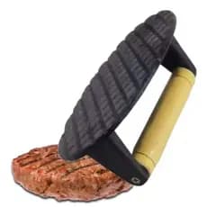 Amassador Prensador Ferro Fundido P/ Bife Hamburguer Lanches