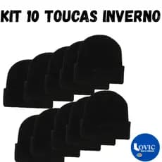 KIT 10 ToucaS Gorro de Inverno Lã Unissex Adulto