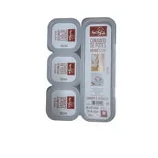 Conjunto 5 Potes Herméticos de Plástico Com Tampa