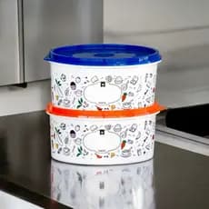Kit com 2 Potes Organizadores Linha Paint Perfeito para Guardar e Organizar Mantimentos na Cozinha