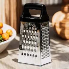 Ralador 24cm Aço Inox 4 Faces Resistente Cozinha Para Verduras Legumes Queijo Multiuso